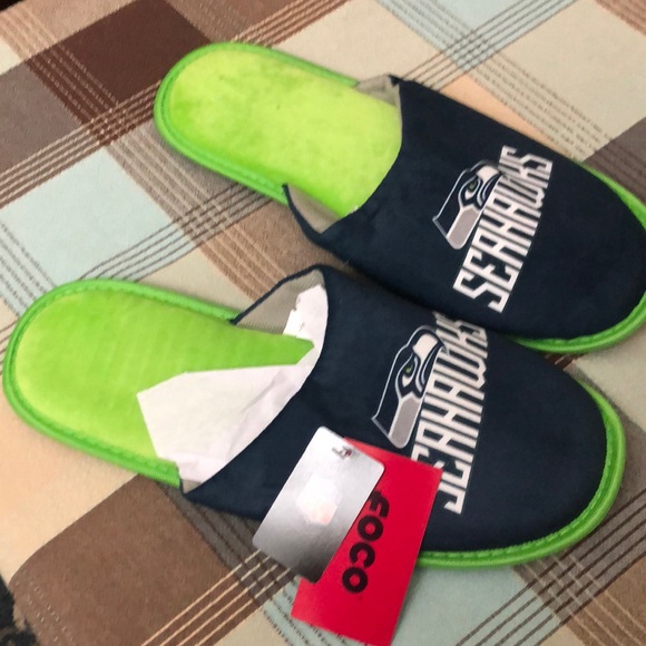 NFL Other - NFL SEAHAWKS MENS SLIPPER SIZE XL (13-14) new never use